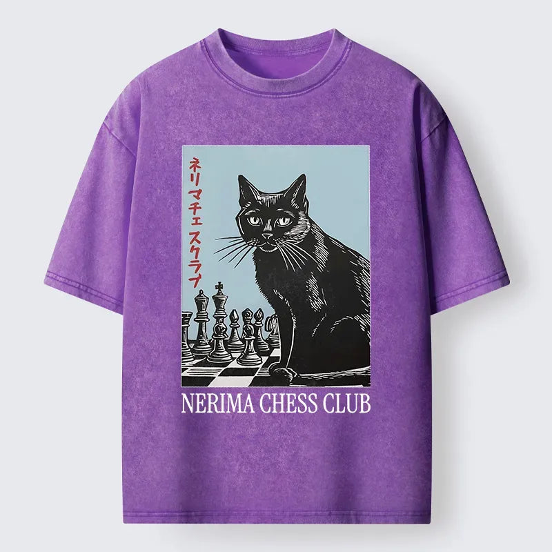 Japanese Cat T-Shirt for Streetwear