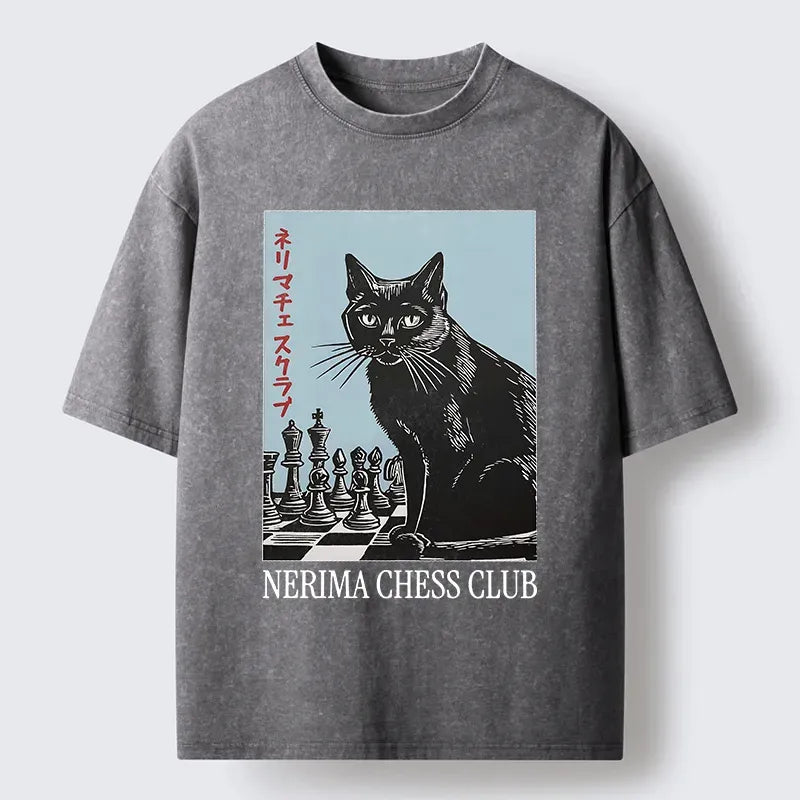 Japanese Cat T-Shirt for Streetwear