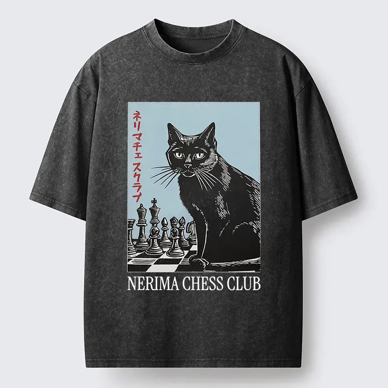 Japanese Cat T-Shirt for Streetwear