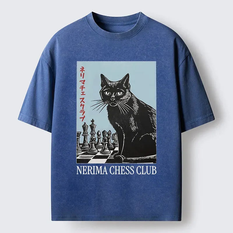 Japanese Cat T-Shirt for Streetwear