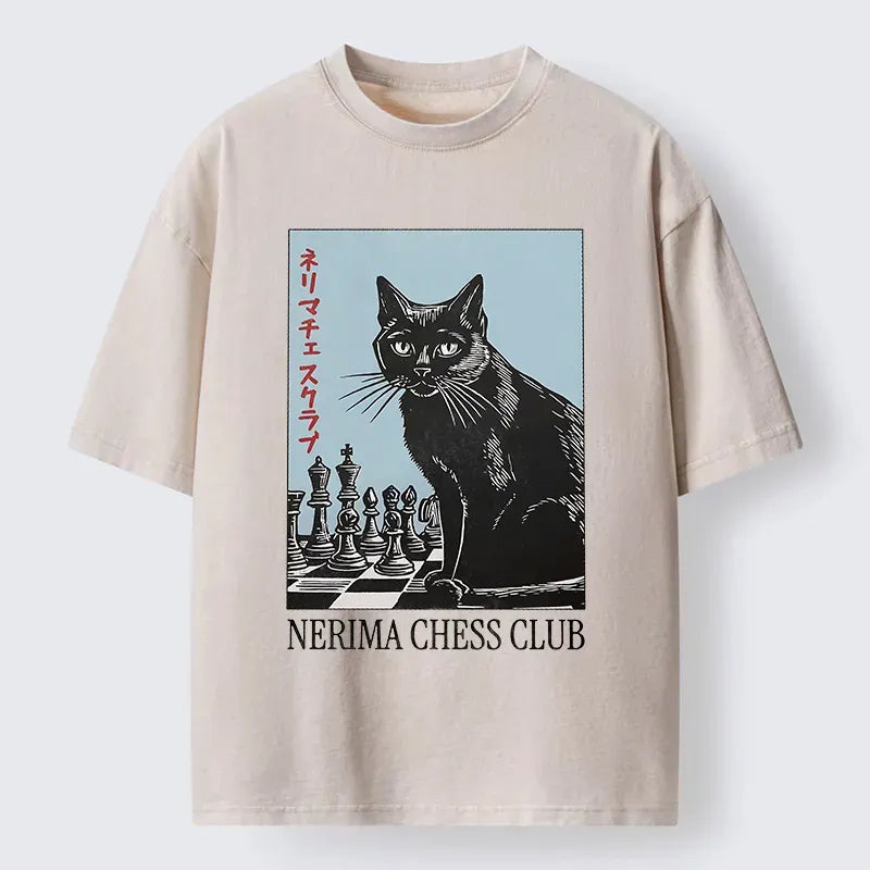 Japanese Cat T-Shirt for Streetwear
