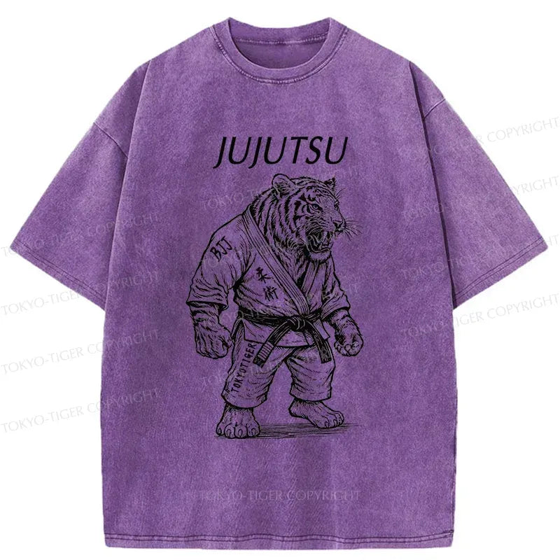 Kyoto-Lion Judo Tiger Washed T-Shirt