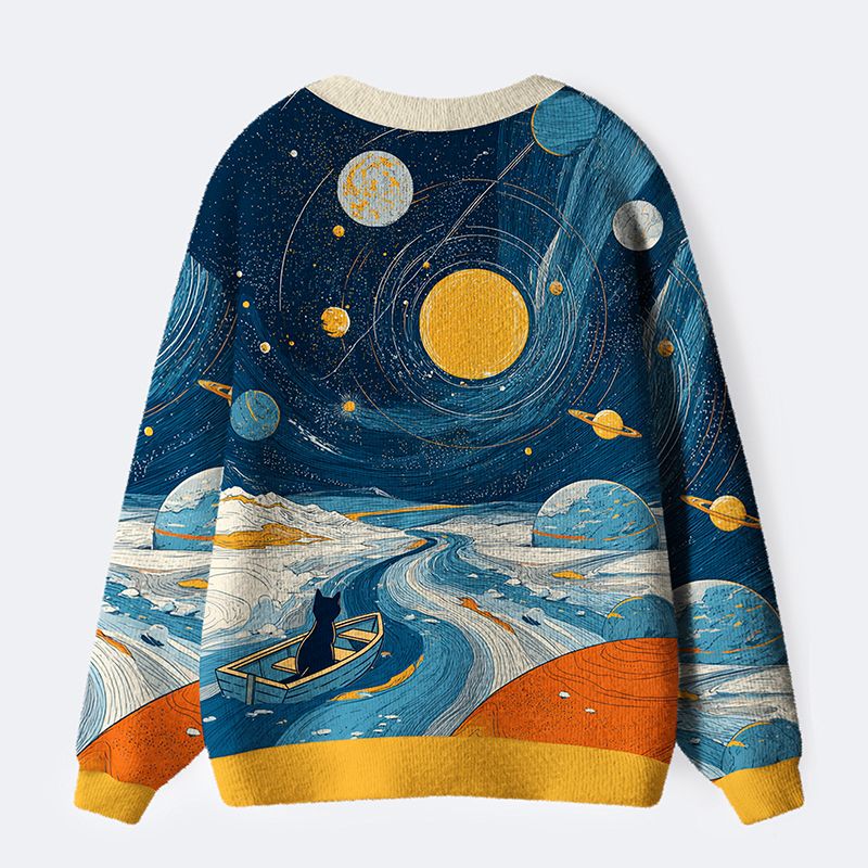 Japanese Kyoto Lion Ugly Cardigan for Daily Wear