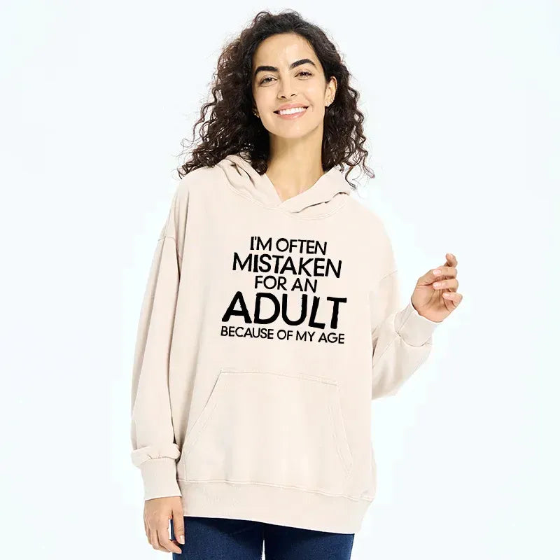 Kyoto-Lion Old In Age But Young At Heart Washed Hoodie