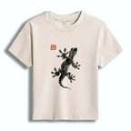 Minimal Asian Ink Brush T-shirt for Summer