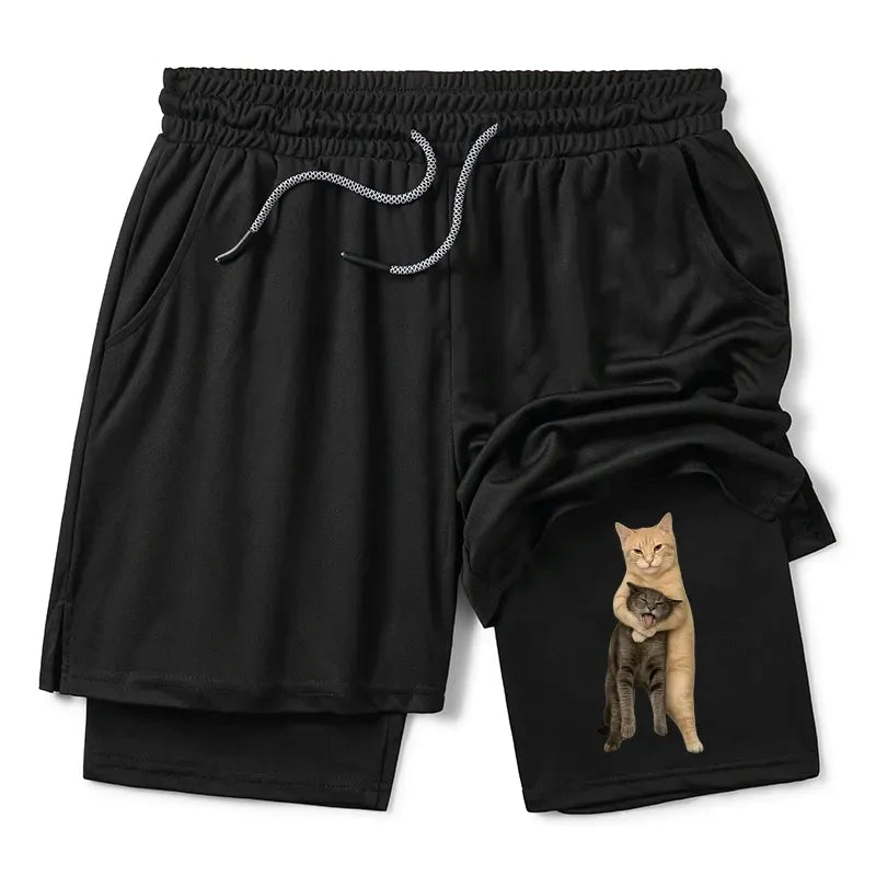 Japanese vintage cat training shorts for summer