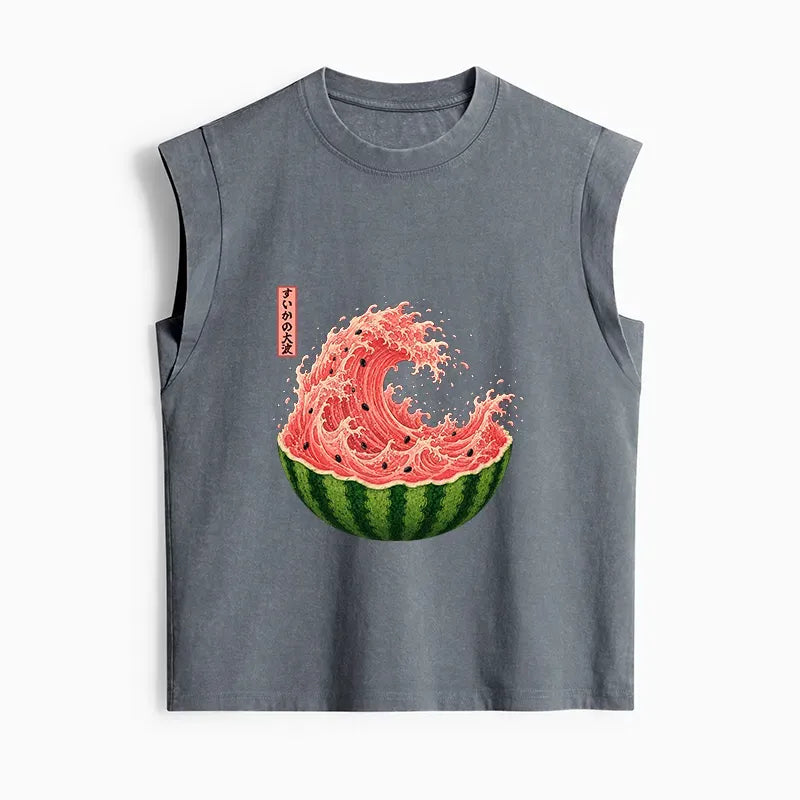Japanese Ukiyo Art Tank Top Streetwear