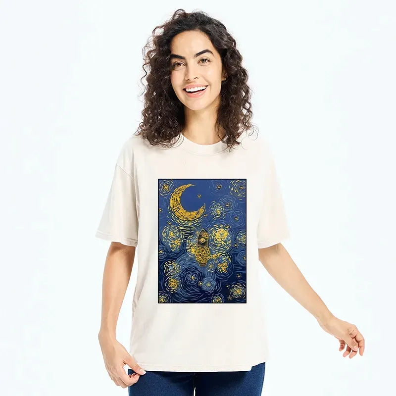 japanese vintage washed t-shirt for daily wear
