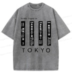 Kyoto-Lion Tokyo Scenic Spot Washed T-Shirt