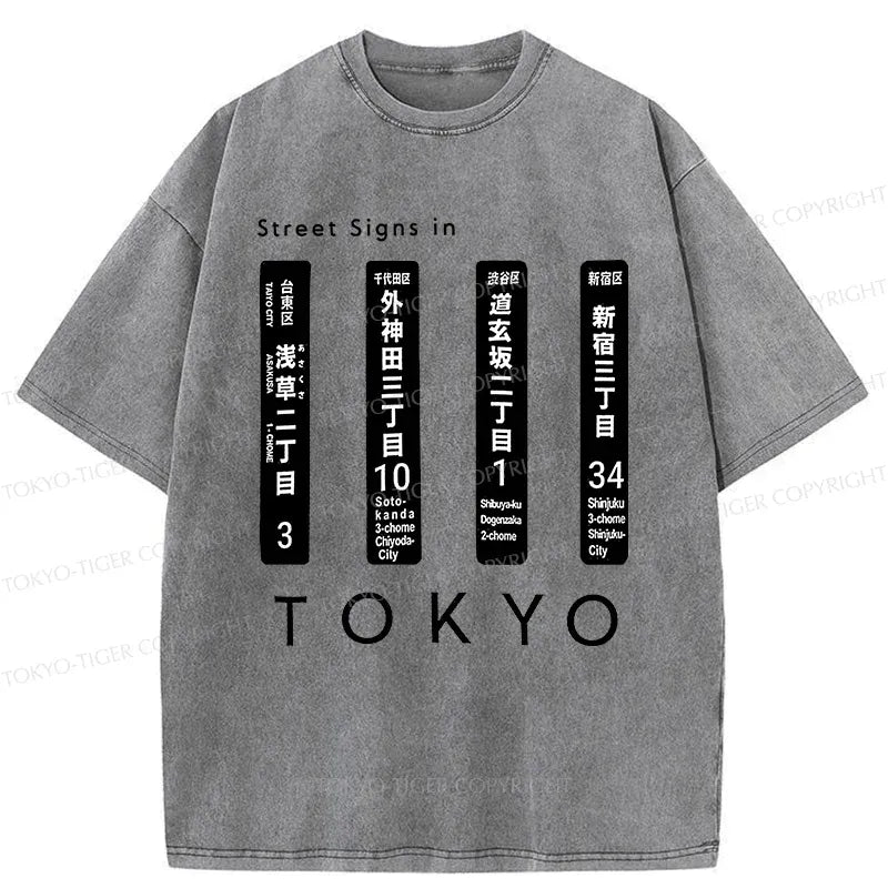 Kyoto-Lion Tokyo Scenic Spot Washed T-Shirt