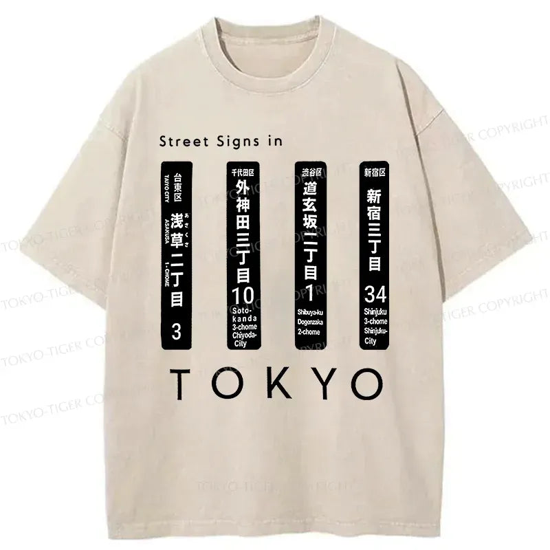 Japanese Washed T-Shirt for Daily Wear