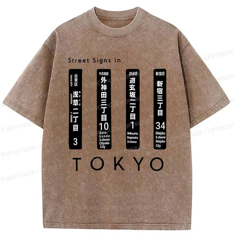 Kyoto-Lion Tokyo Scenic Spot Washed T-Shirt