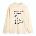 Kyoto-Lion Stupid Goose Funny Japan Retro Classic Long Sleeve T-Shirt