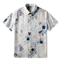 Kyoto-Lion Pastel Floral Button-up Shirt