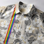 Chic unisex floral shirt for summer