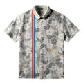 Japanese floral button-up shirt for vacation