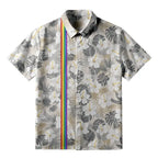Japanese floral button-up shirt for vacation