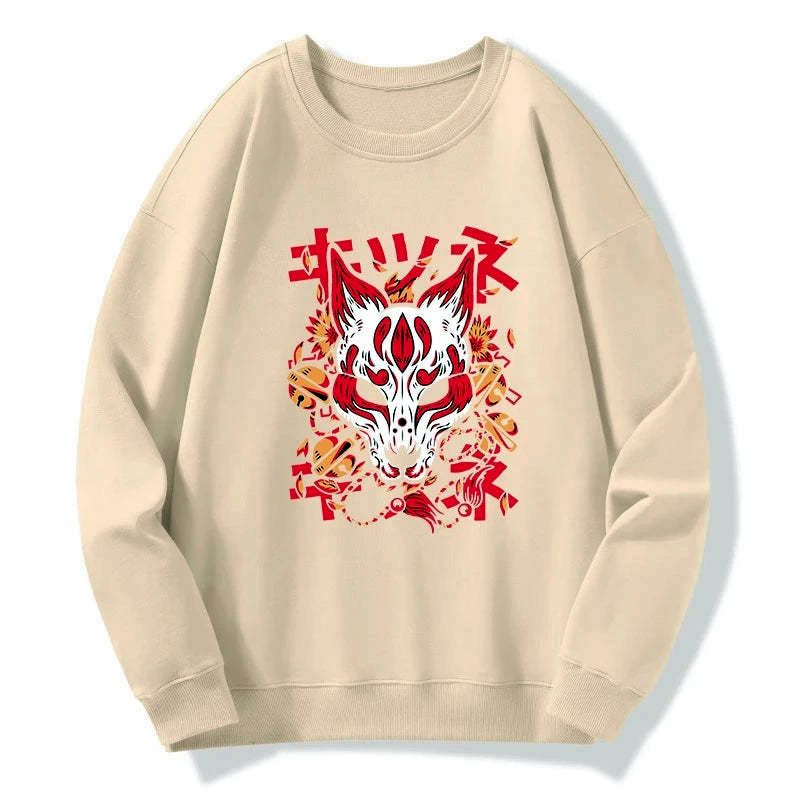 Japanese Kitsune Mask Sweatshirt Unisex