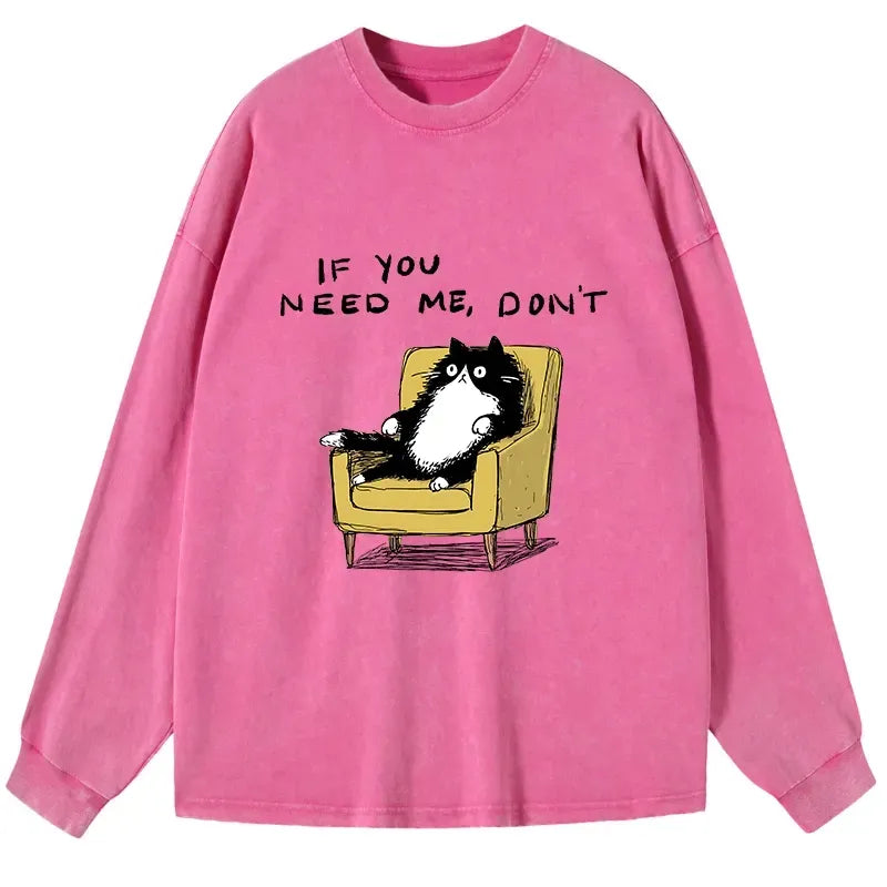 Japanese washed long sleeve t-shirt