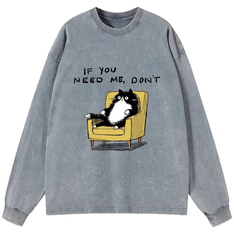 Japanese washed long sleeve t-shirt