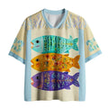 Kyoto-Lion Three Fat Fish Funny Mesh Jersey