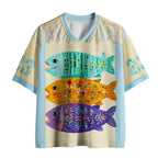 Kyoto-Lion Three Fat Fish Funny Mesh Jersey