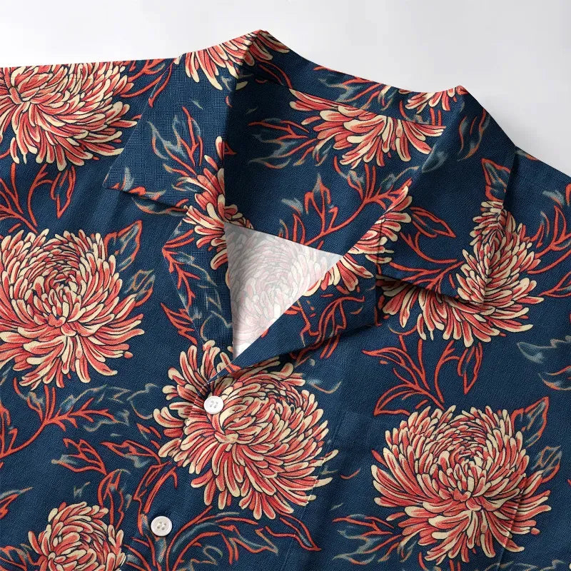 Unisex Cotton Hawaiian Shirt for Vacation