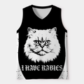 Kyoto-Lion I Have Rabies Grumpy Persian Cat Mesh Tank Top