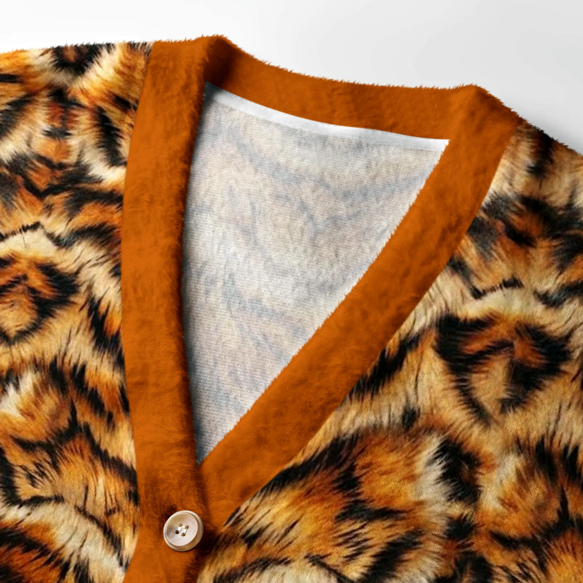 Kyoto-Lion Tiger Stripes:Stripes That Define The King Of Beasts Ugly Cardigan Sweater
