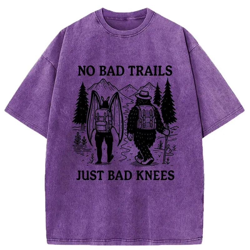 Japanese vintage monster t-shirt for camping