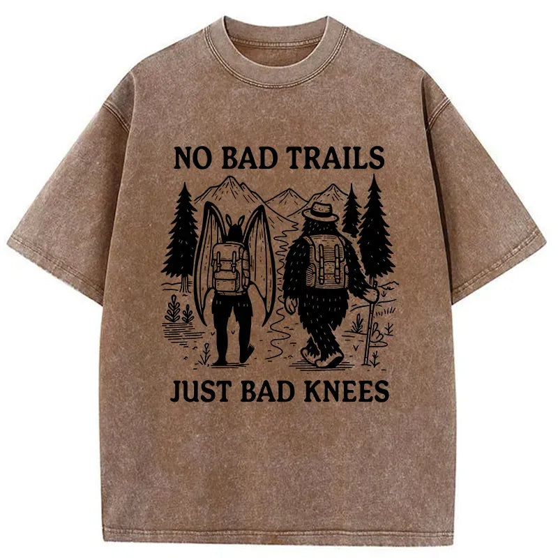 Kyoto-Lion Go Camping With Monsters Washed T-Shirt