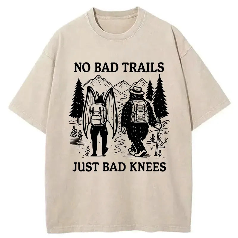 Kyoto-Lion Go Camping With Monsters Washed T-Shirt