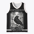 Japanese crow ukiyo-e tank top for gym