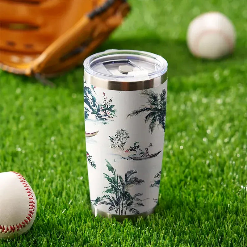 Kyoto-Lion Tropical Scenery 20oz Tumbler