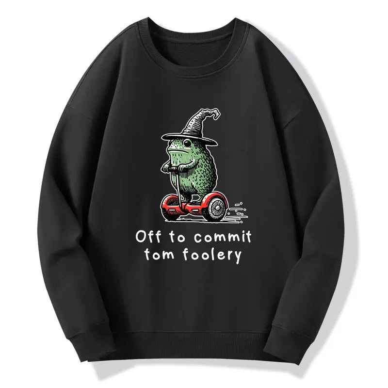 Kyoto-Lion Frog Riding A Balance Scooter Classic Sweatshirt