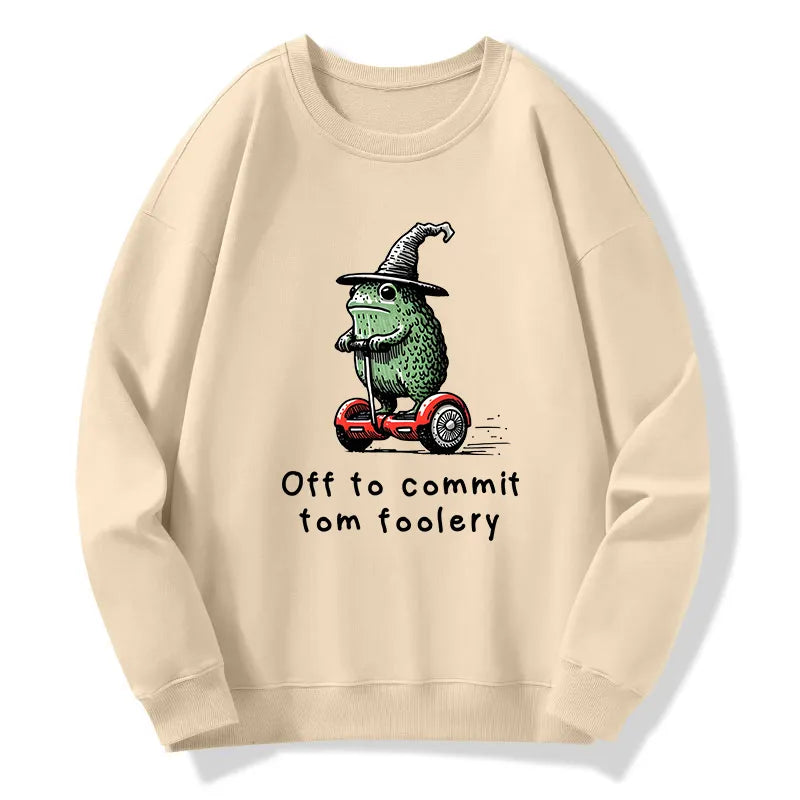 Kyoto-Lion Frog Riding A Balance Scooter Classic Sweatshirt