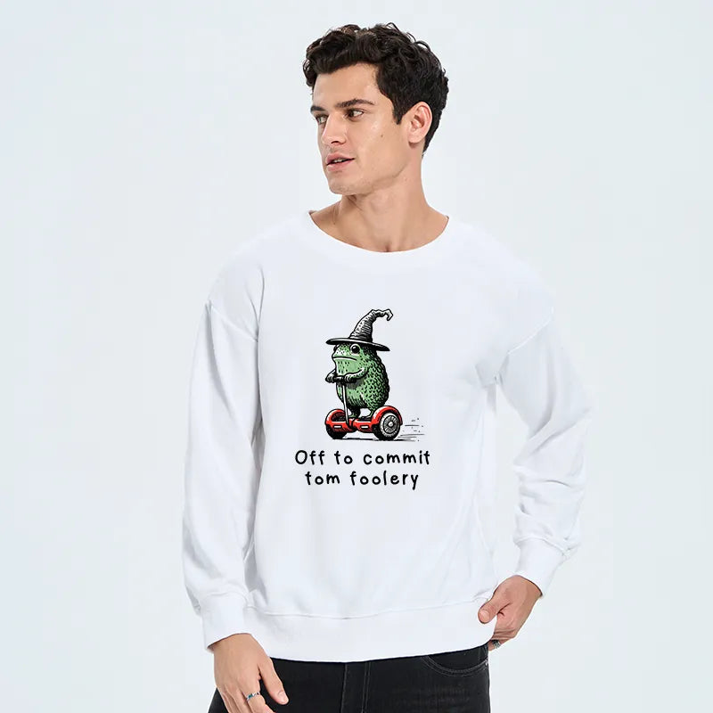 Kyoto-Lion Frog Riding A Balance Scooter Classic Sweatshirt