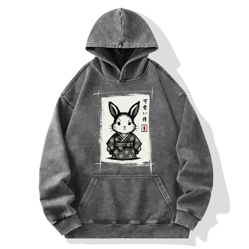Washed unisex hoodie for daily wear
