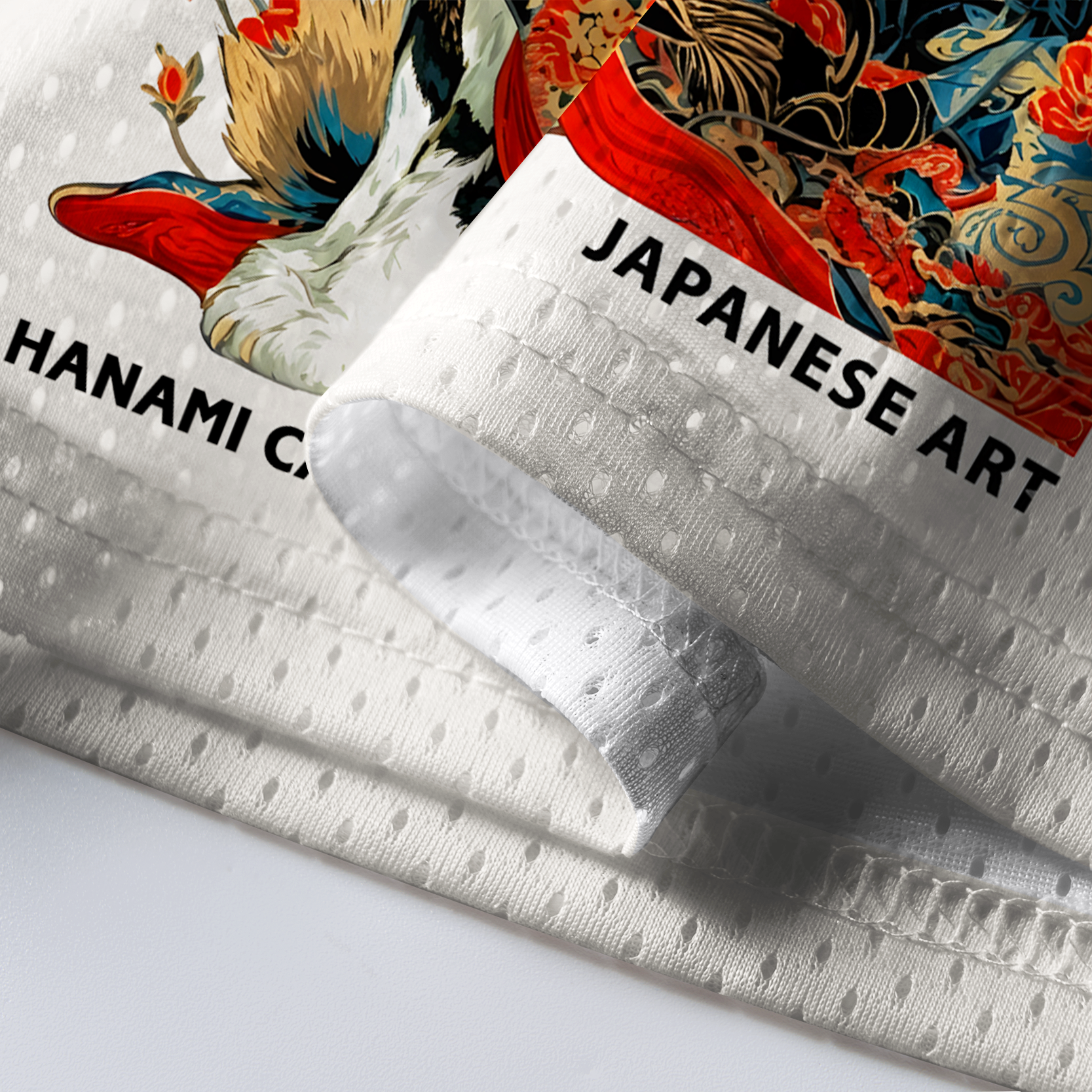 Japanese kimono mesh jersey for daily wear
