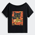 Funny Ramen Cat Shirt for Women