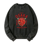 japanese octopus washed sweatshirt on sale