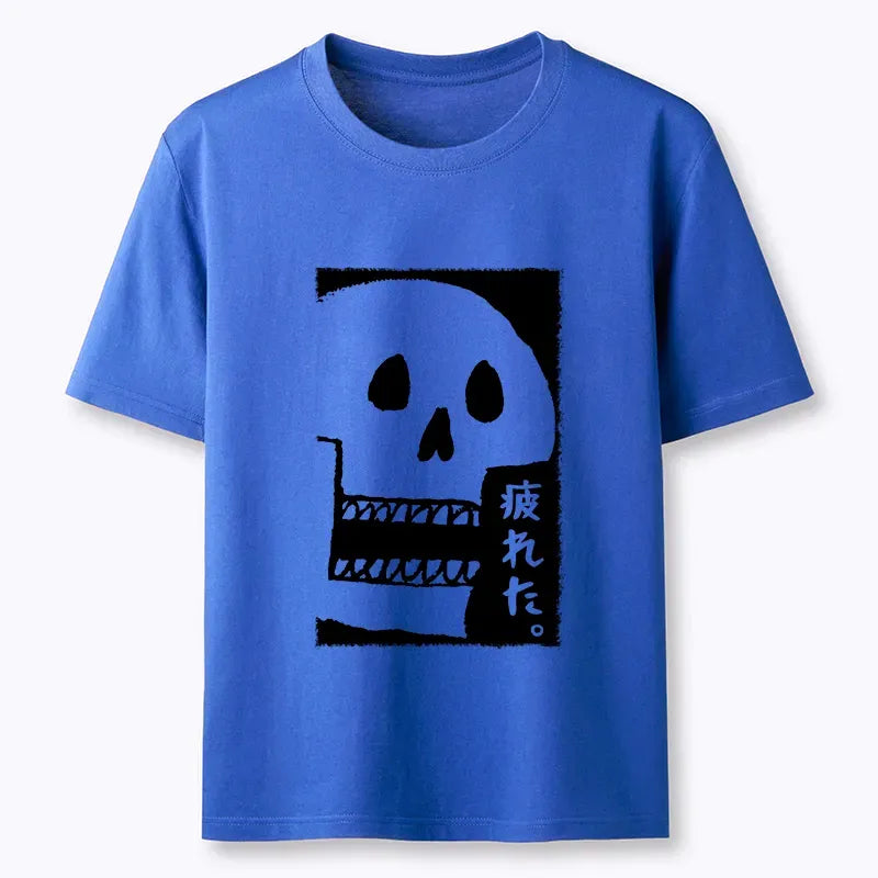 tired skeleton unisex t-shirt daily wear