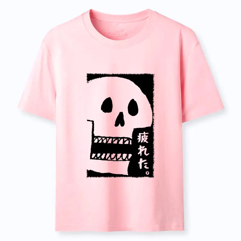 tired skeleton unisex t-shirt daily wear