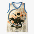 Japanese cat dinosaur tank top for anime convention