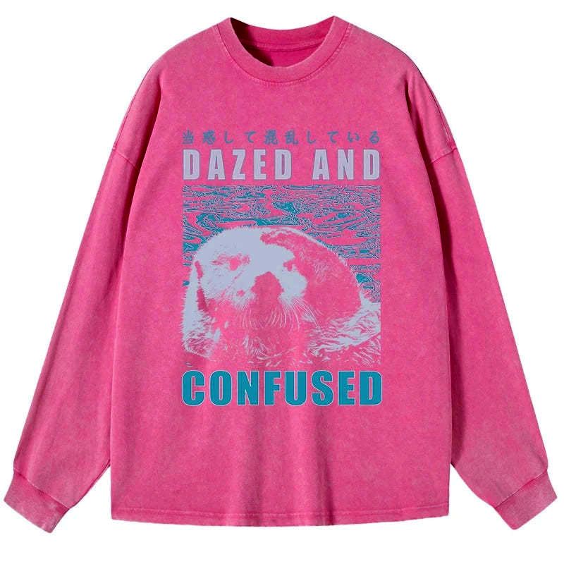 japanese washed long sleeve t-shirt