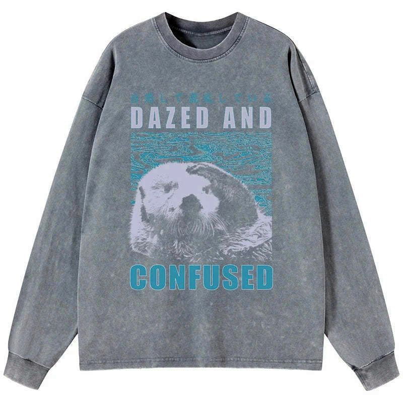 japanese washed long sleeve t-shirt