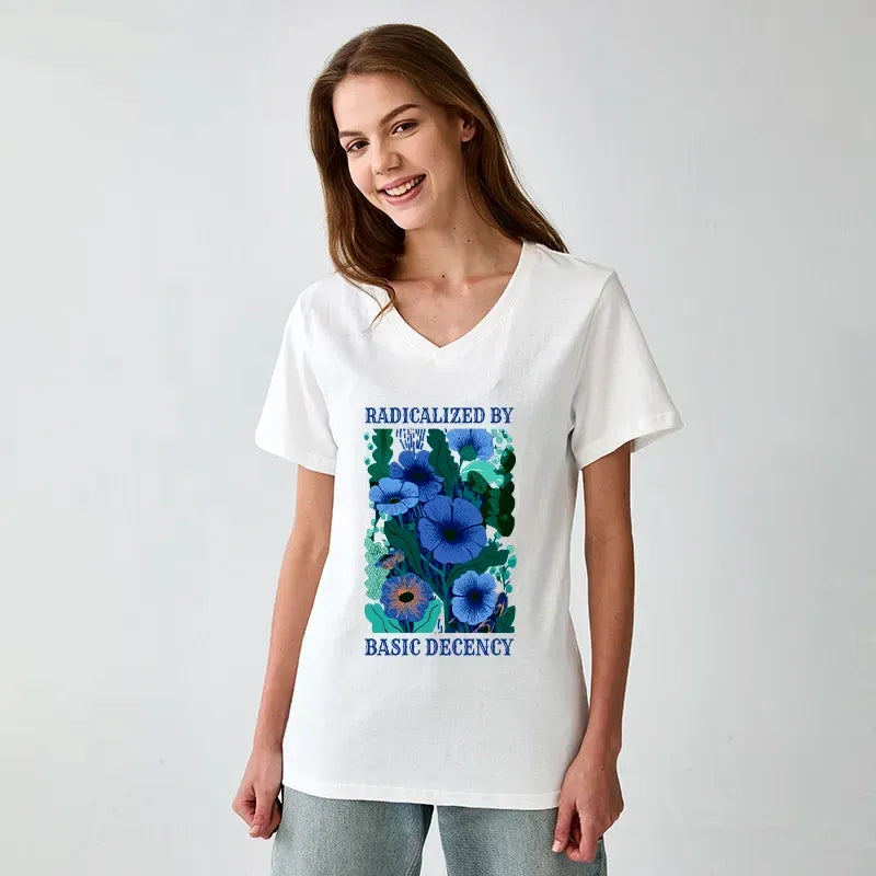 Vintage Japanese V-Neck for Daily Wear