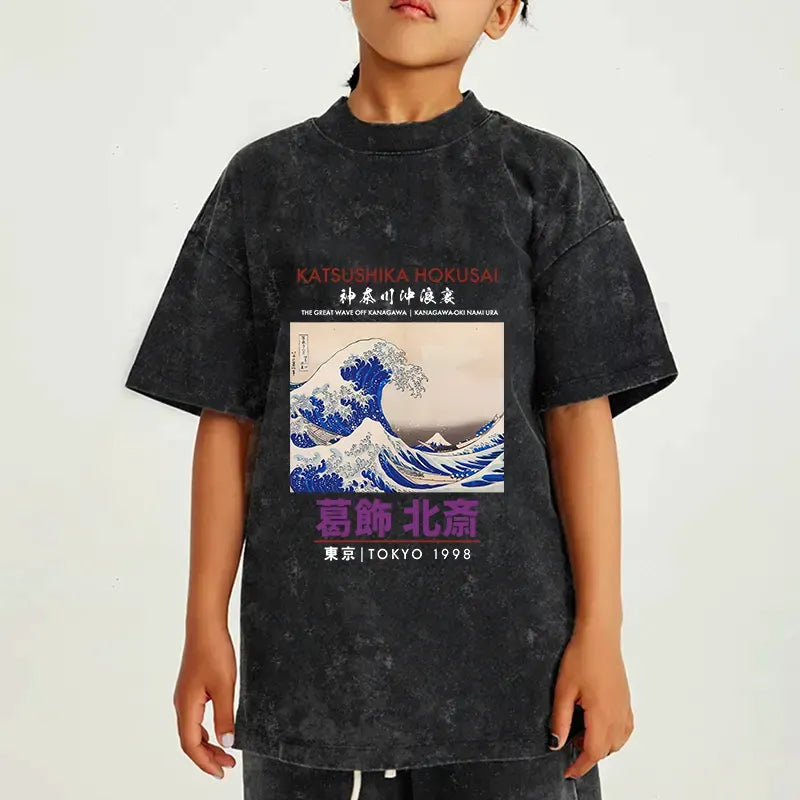 Japanese Ukiyo-e Kids Tee on Sale