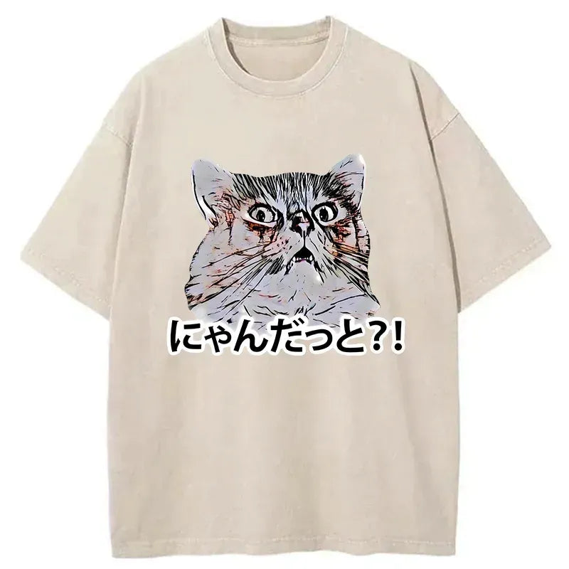 angry cat t-shirt for summer