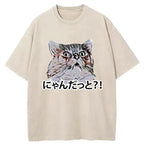 angry cat t-shirt for summer